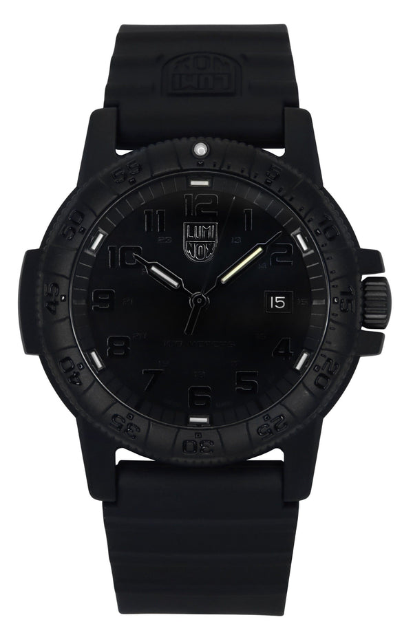 Luminox Leatherback Sea Turtle Silicone Strap Black Dial Quartz XS.0321.BO.L 100M Mens Watch