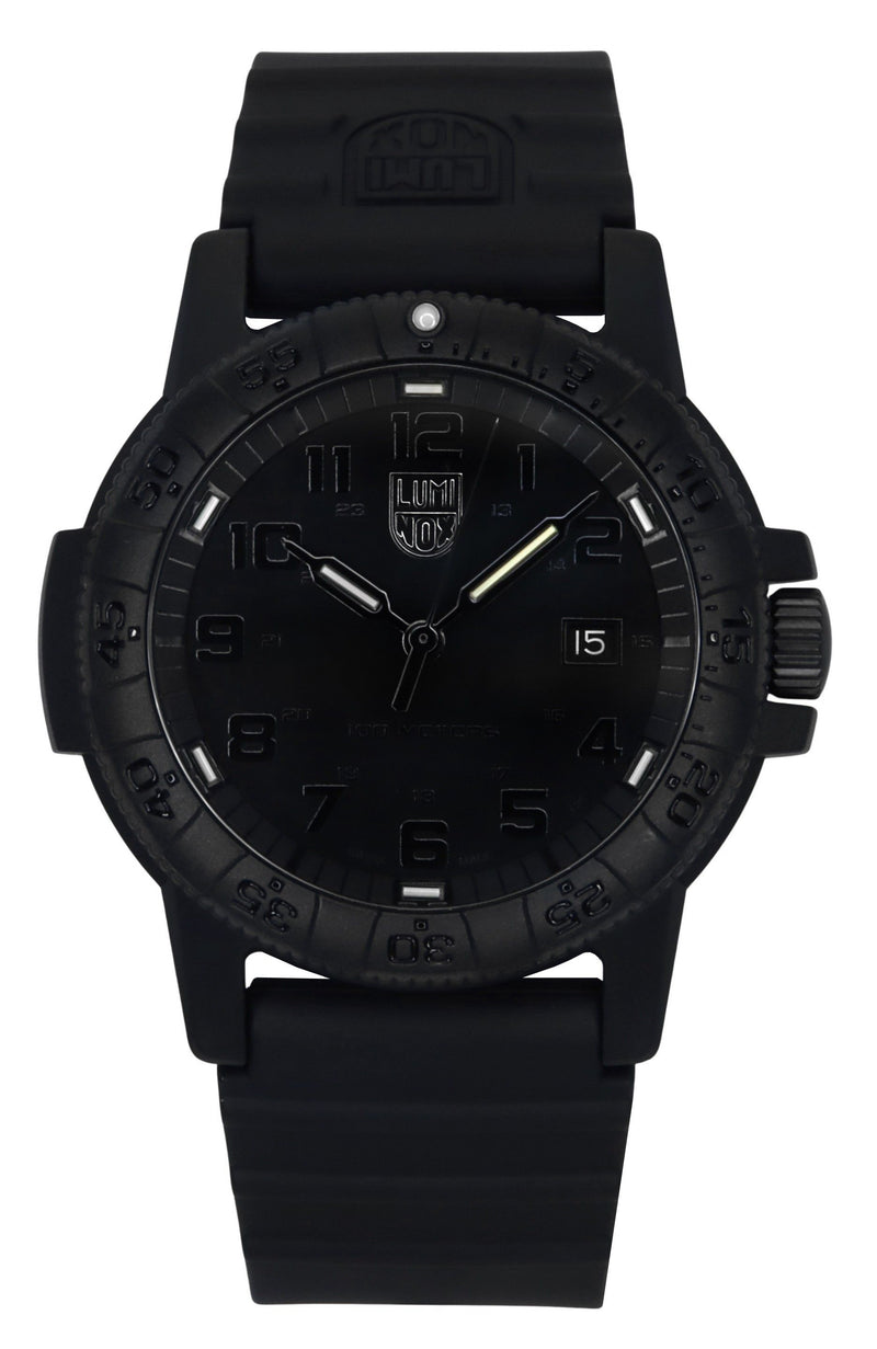 Luminox Leatherback Sea Turtle Silicone Strap Black Dial Quartz XS.0321.BO.L 100M Mens Watch