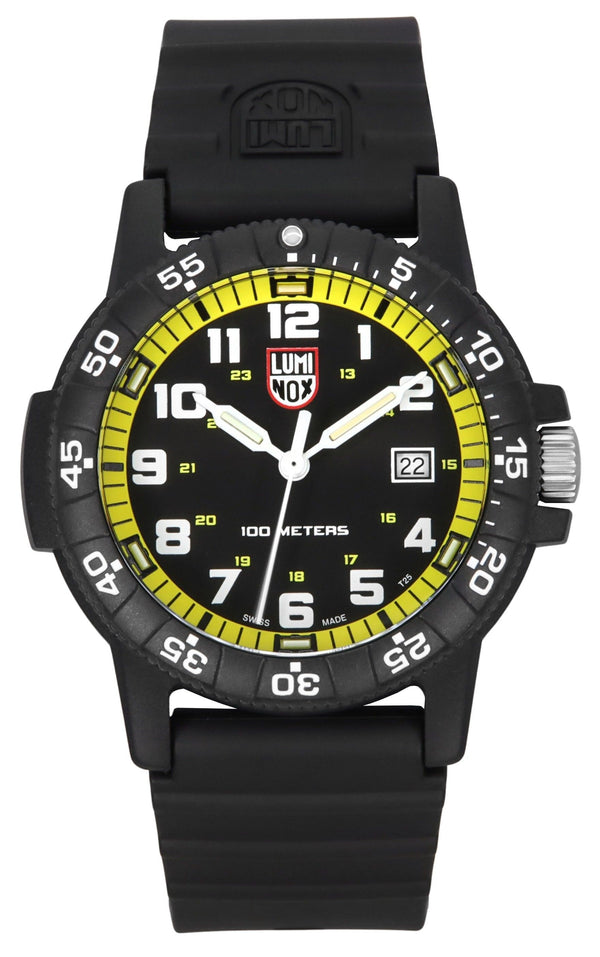 Luminox Leatherback Sea Turtle Giant Polyurethane Strap Black Dial Quartz XS.0325 100M Men's Watch