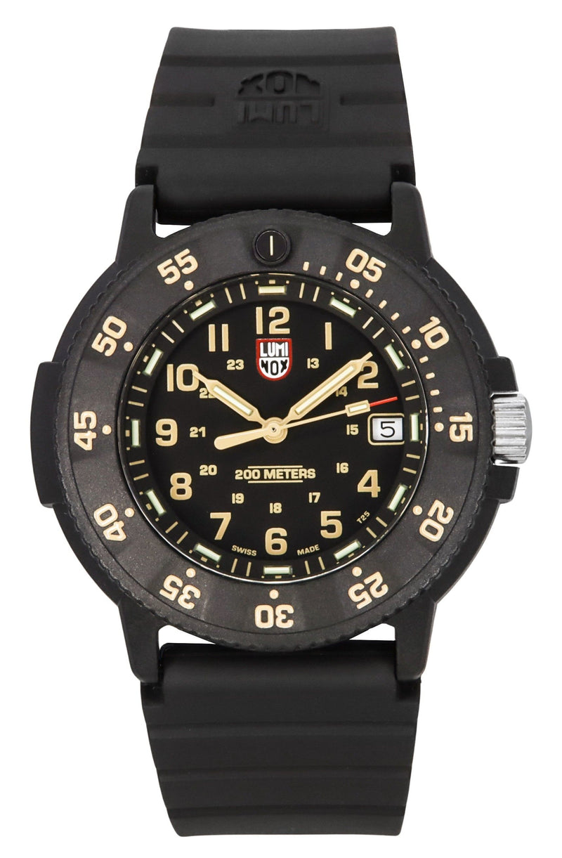 Luminox Original Navy Seal EVO Rubber Strap Black Dial Quartz Diver's XS.3001.EVO.OR 200M Men's Watch