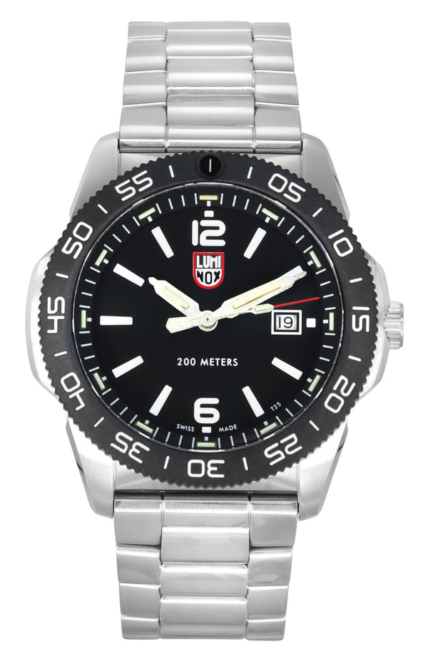 Luminox Pacific Diver Stainless Steel Black Dial Quartz XS.3122 200M Men's Watch