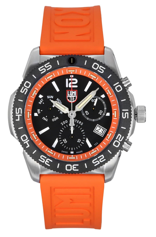 Luminox Pacific Diver Chronograph Rubber Strap Black Dial Quartz XS.3149 200M Men's Watch