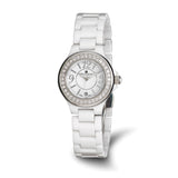 Charles-Hubert White Ceramic Crystal Bezel White Dial with Date Watch