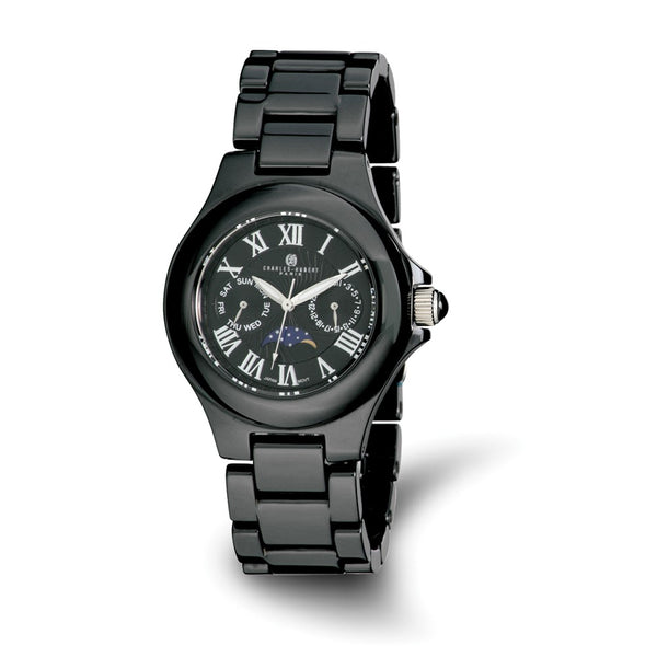 Charles-Hubert Black Ceramic Multifunction Black Dial Watch