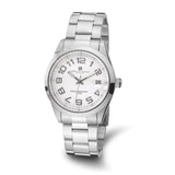 Charles-Hubert Stainless Steel White Dial with Date Watch