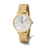 Charles-Hubert Stainless Steel Yellow IP-plated Silver-tone Dial wiht Date Watch
