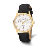 Charles-Hubert Stainless Steel Yellow IP-Plated White Dial with Day and Date Watch