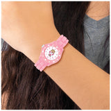 Colori Kids 30mm Pink Cupcake Dial with Light Pink Silicone Band Watch