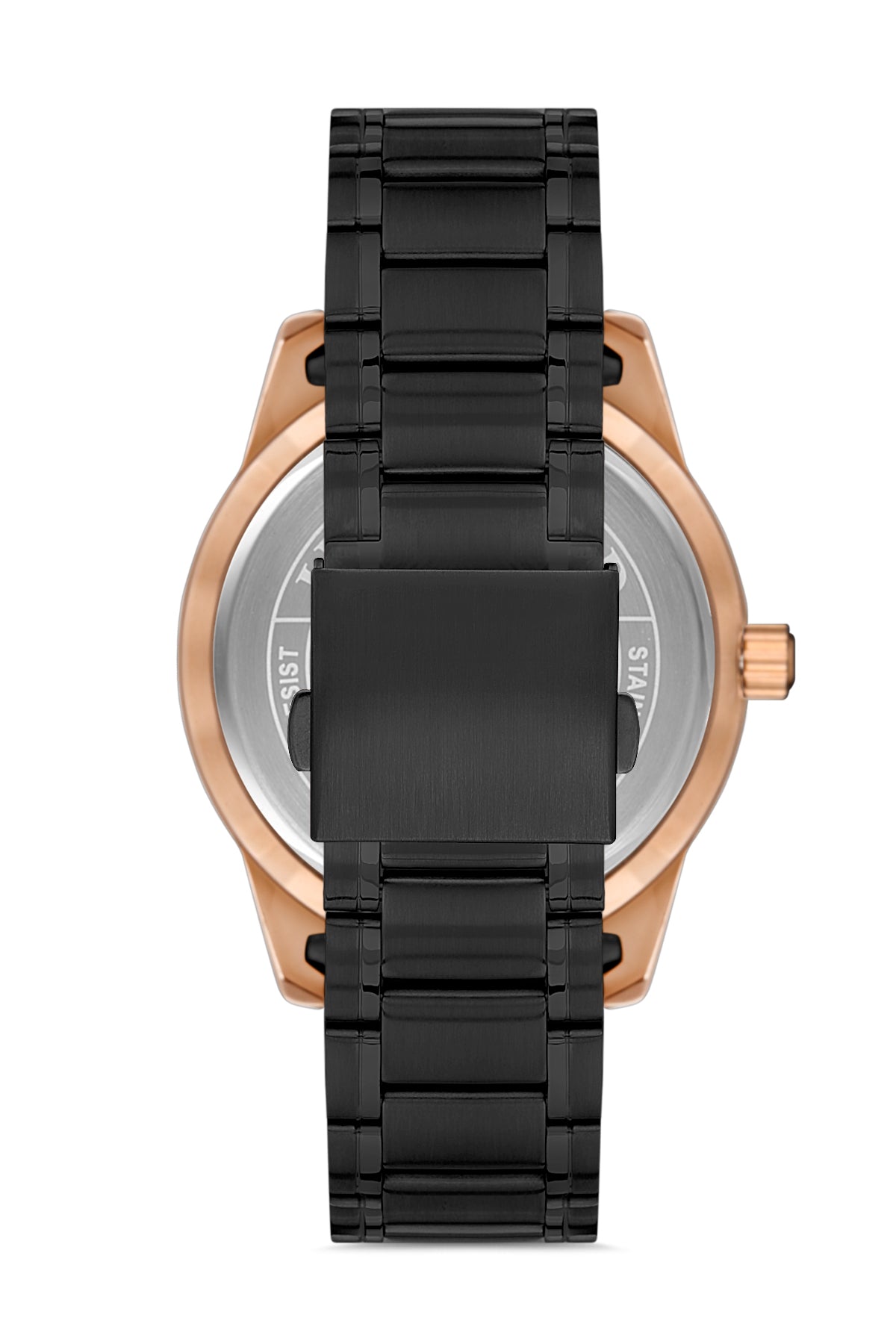 Omax Men's Watch Turtle 44mm Black PVD Coated Stainless Steel with