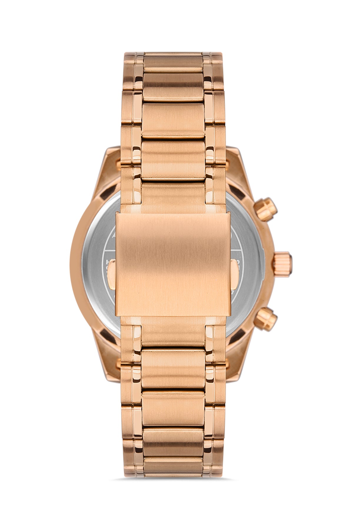 Omax Men's Watch Chronograph 44mm Rose Gold PVD Coated Stainless