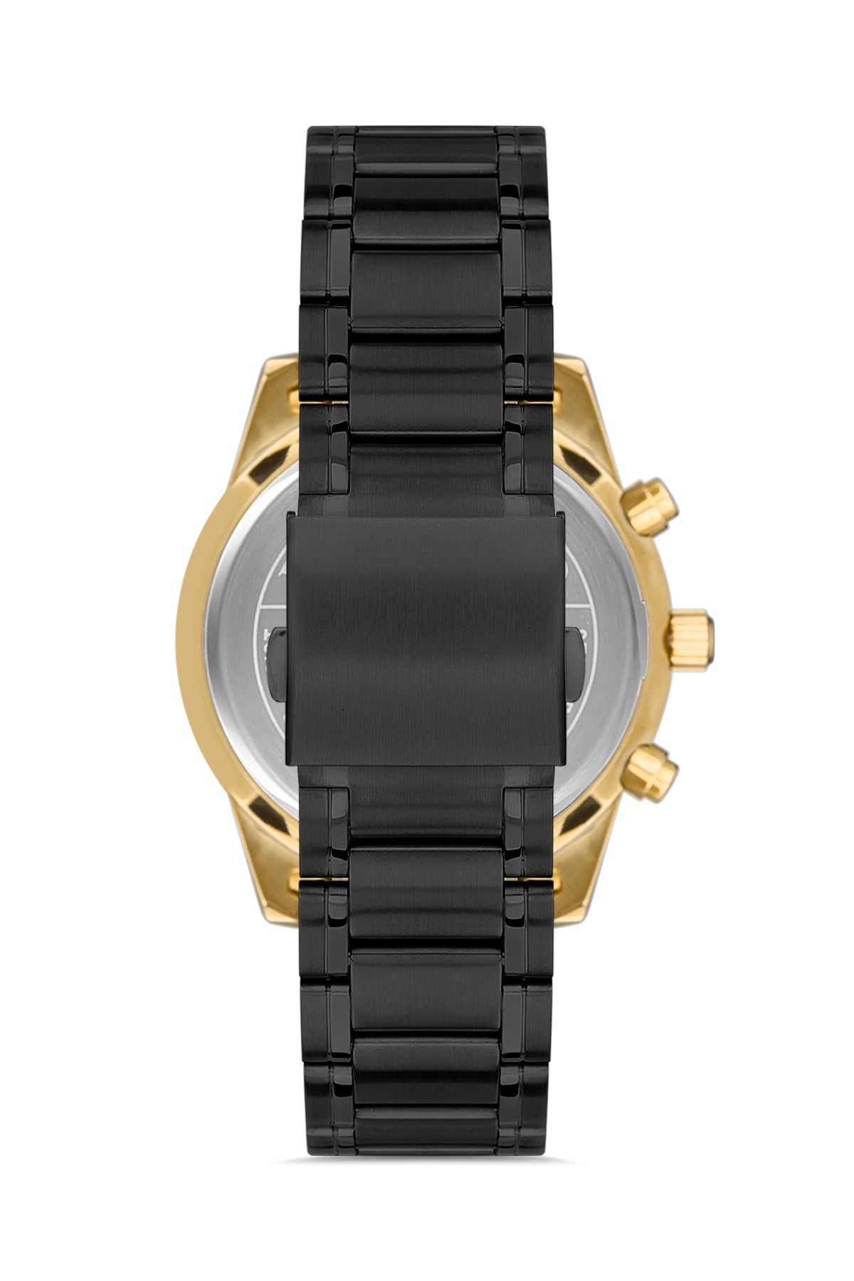 Omax Men's Watch Chronograph 44mm Black PVD Coated Stainless Steel