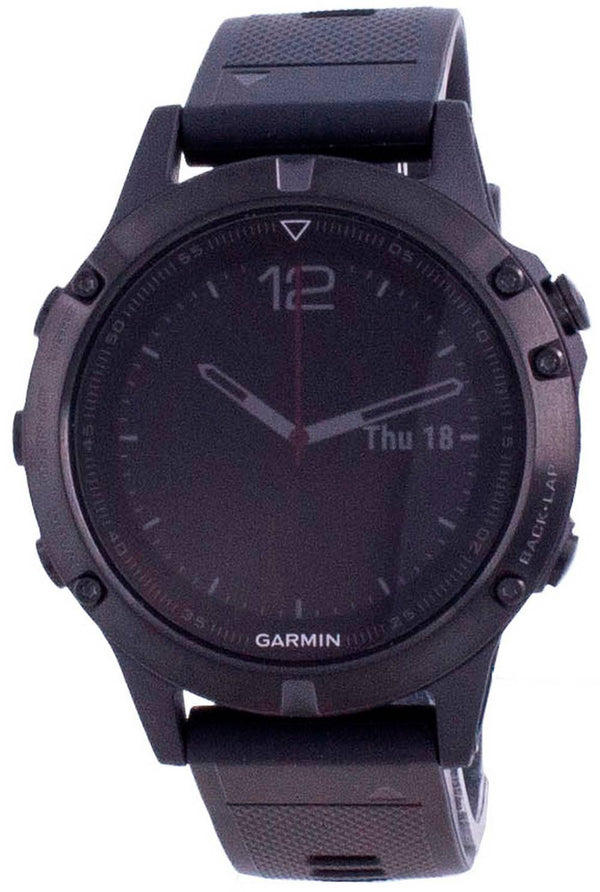 Garmin Forerunner Fenix 5 Outdoor Fitness GPS Black Sapphire With Black Band 010-01688-11 Multisport Watch