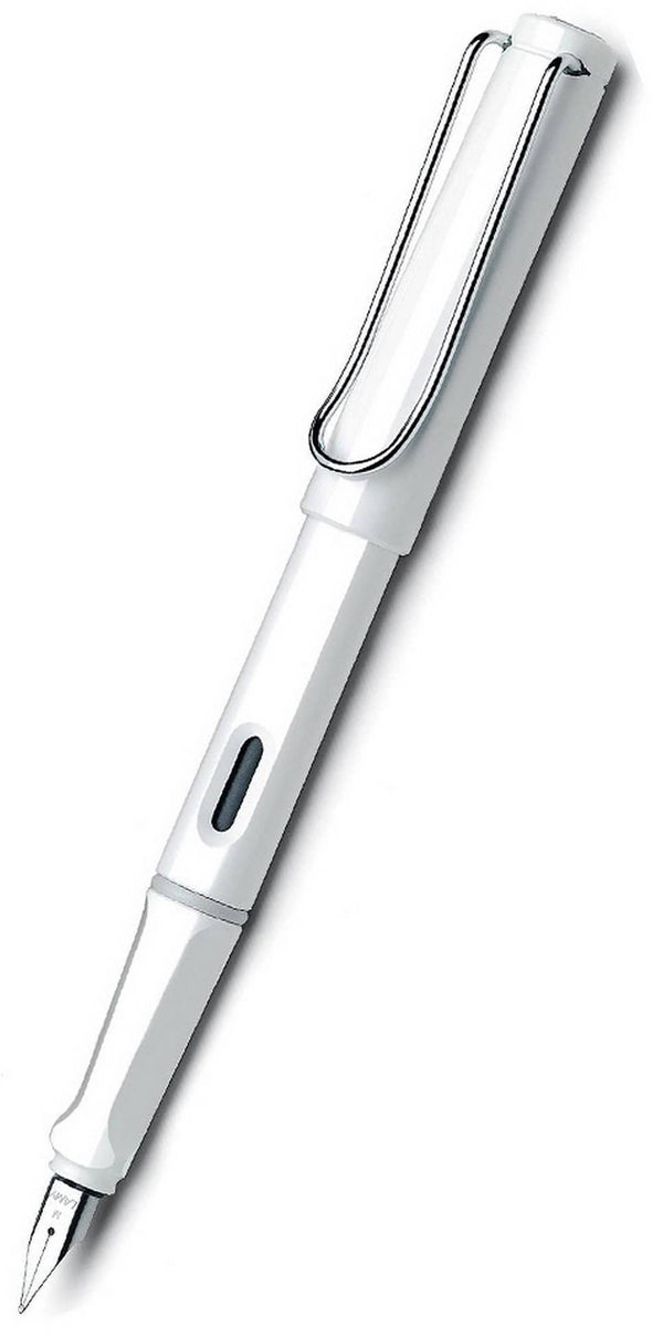 Lamy Safari 019-F-WHITE Fine Nib Fountain Pen - Glossy White