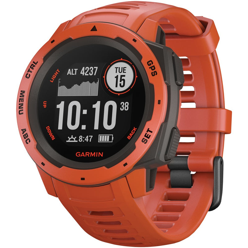 Garmin 010-02064-02 Instinct GPS Watch (Flame Red)