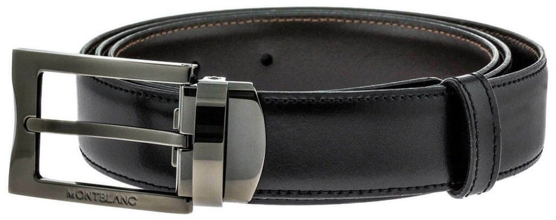 Montblanc Contemporary Reversible Black-Brown 105080 Men's Leather Belt