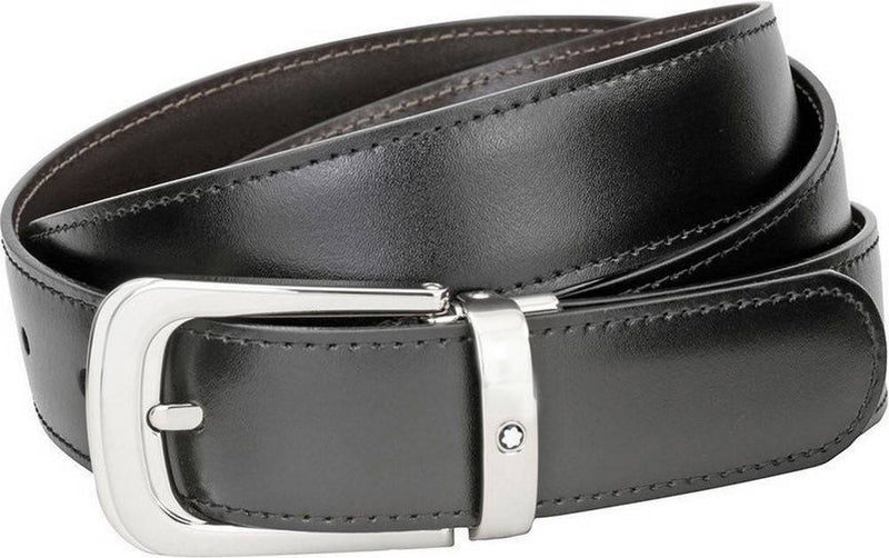 Montblanc Contemporary 106603 Reversible Black-Brown Men's Leather Belt