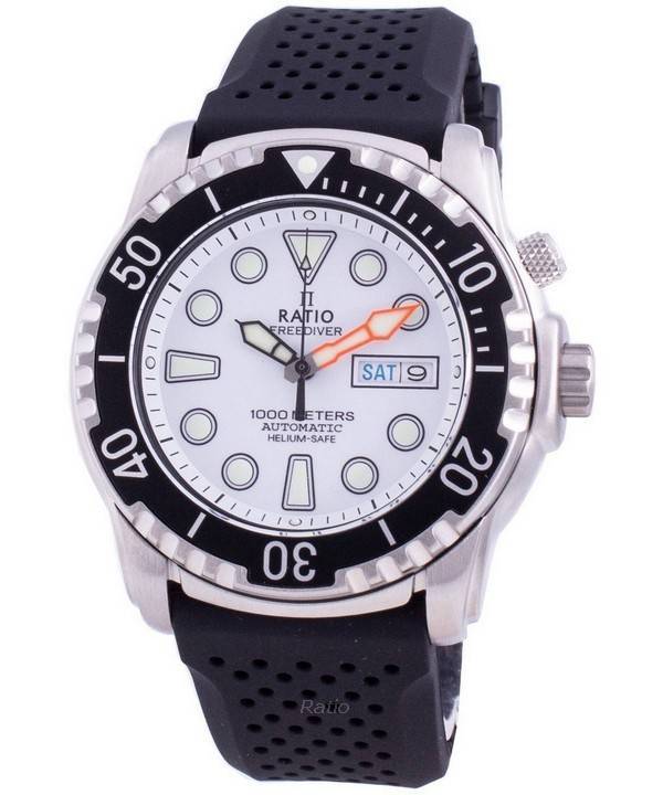Ratio FreeDiver Helium-Safe 1000M Sapphire Automatic 1068HA90-34VA-WHT Men's Watch
