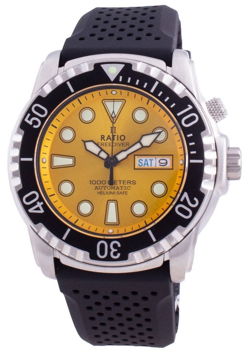 Ratio FreeDiver Helium-Safe 1000M Sapphire Automatic 1068HA90-34VA-YLW Men's Watch