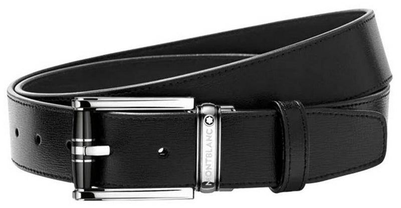 Montblanc 114386 Reversible Black-Brown Men's Leather Belt