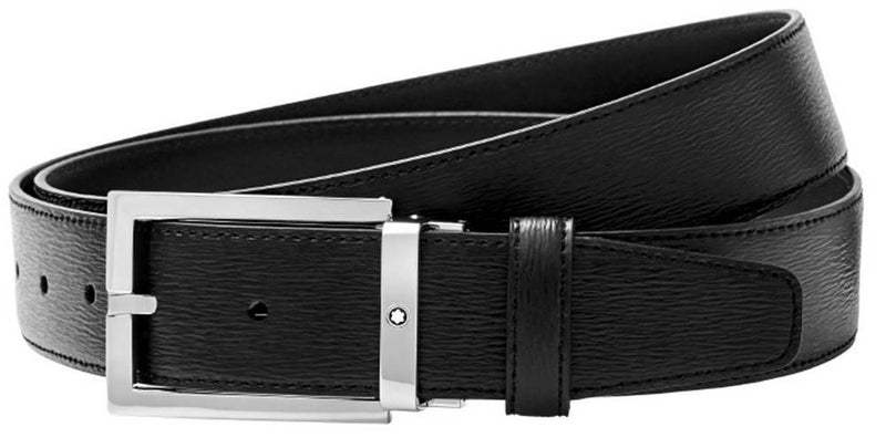 Montblanc 114435 Black Men's Leather Belt