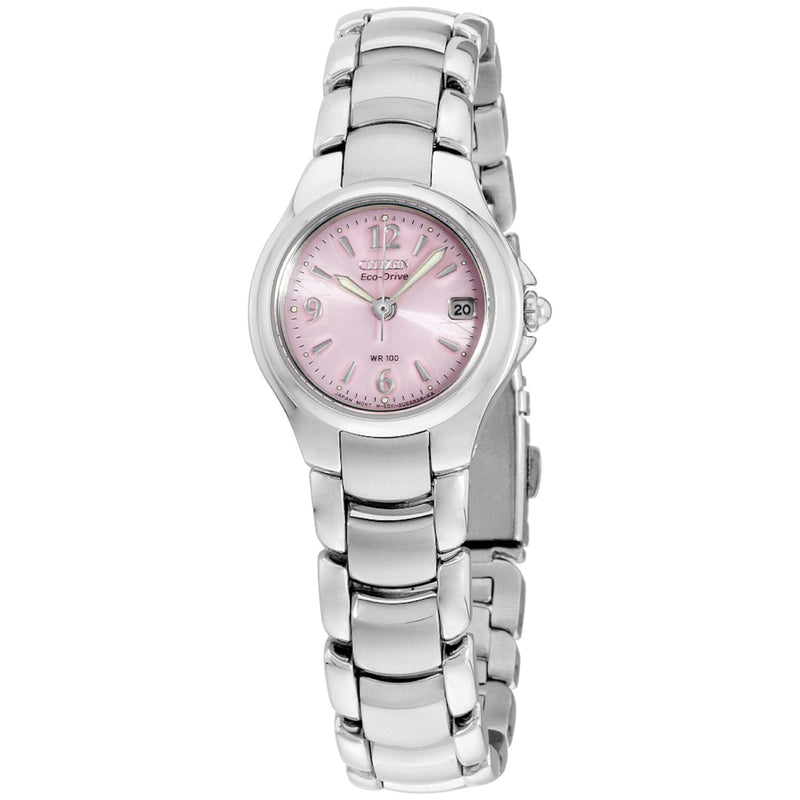 Citizen Women's EW1170-51X Eco-Drive 'Chandler' Silver tone Stainless Steel Pink Dial Watch