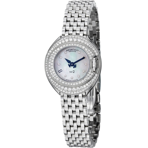 Bedat Women's 227.051.909 'No2' Mother of Pearl Diamond Dial Stainless Steel Watch