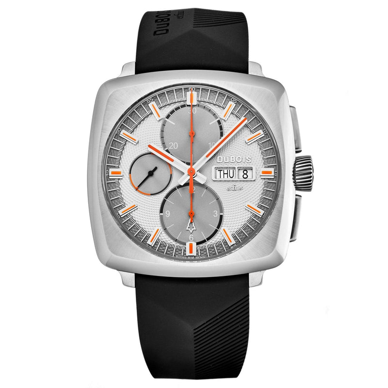 DuBois et Fils Men's DBF002-02 'Limited Edition' Silver Dial Chronograph Day-Date Automatic Watch