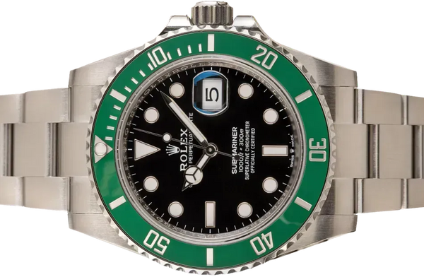 Pre Owned Men's Rolex Submariner Kermit Green Dial 126610LV Black Insert (PAPERS 1/2021)