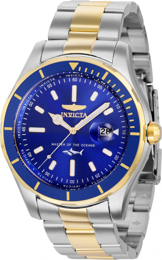 Invicta Pro Diver Master Of The Oceans Blue Dial Quartz 35597 100M Men's Watch
