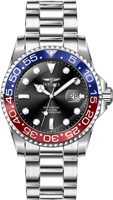 Invicta Pro Diver Professional Black Dial Quartz Diver's 36545 200M Men's Watch