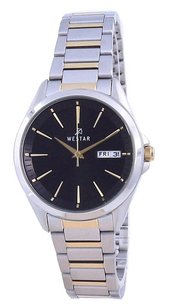 Westar Black Dial Stainless Steel Quartz 40212 CBN 103 Women's Watch