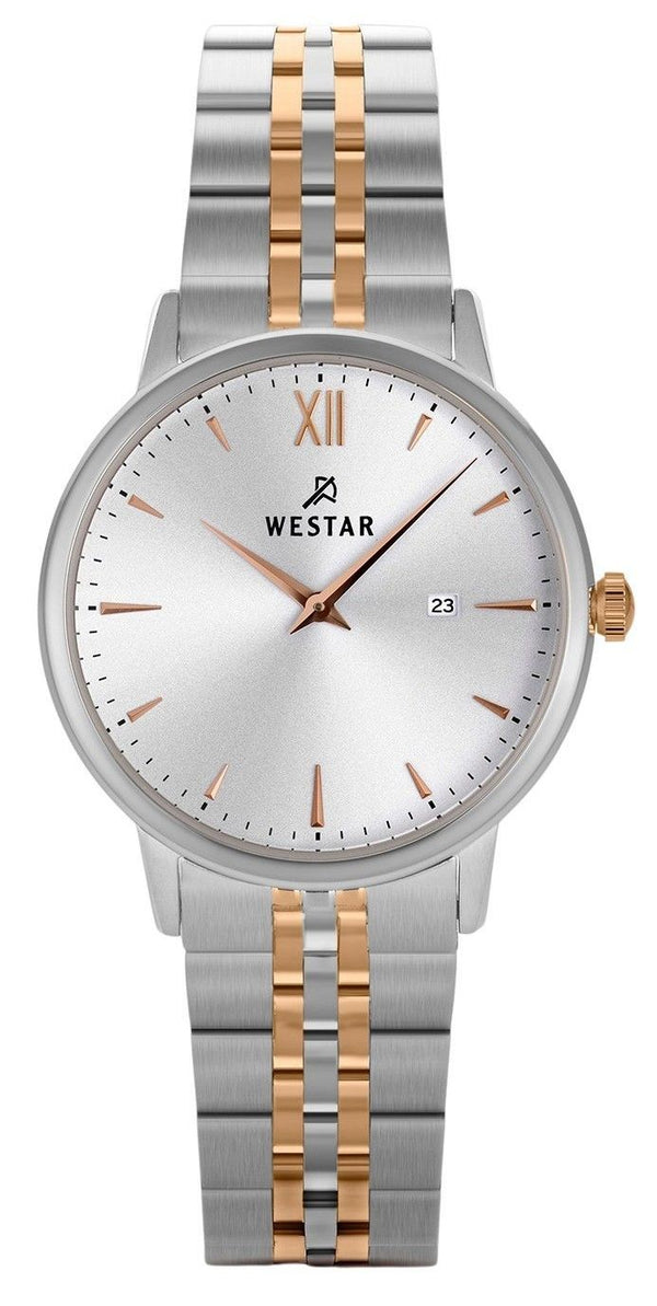 Westar Profile Two Tone Stainless Steel Silver Dial Quartz 40215SPN607 Women's Watch