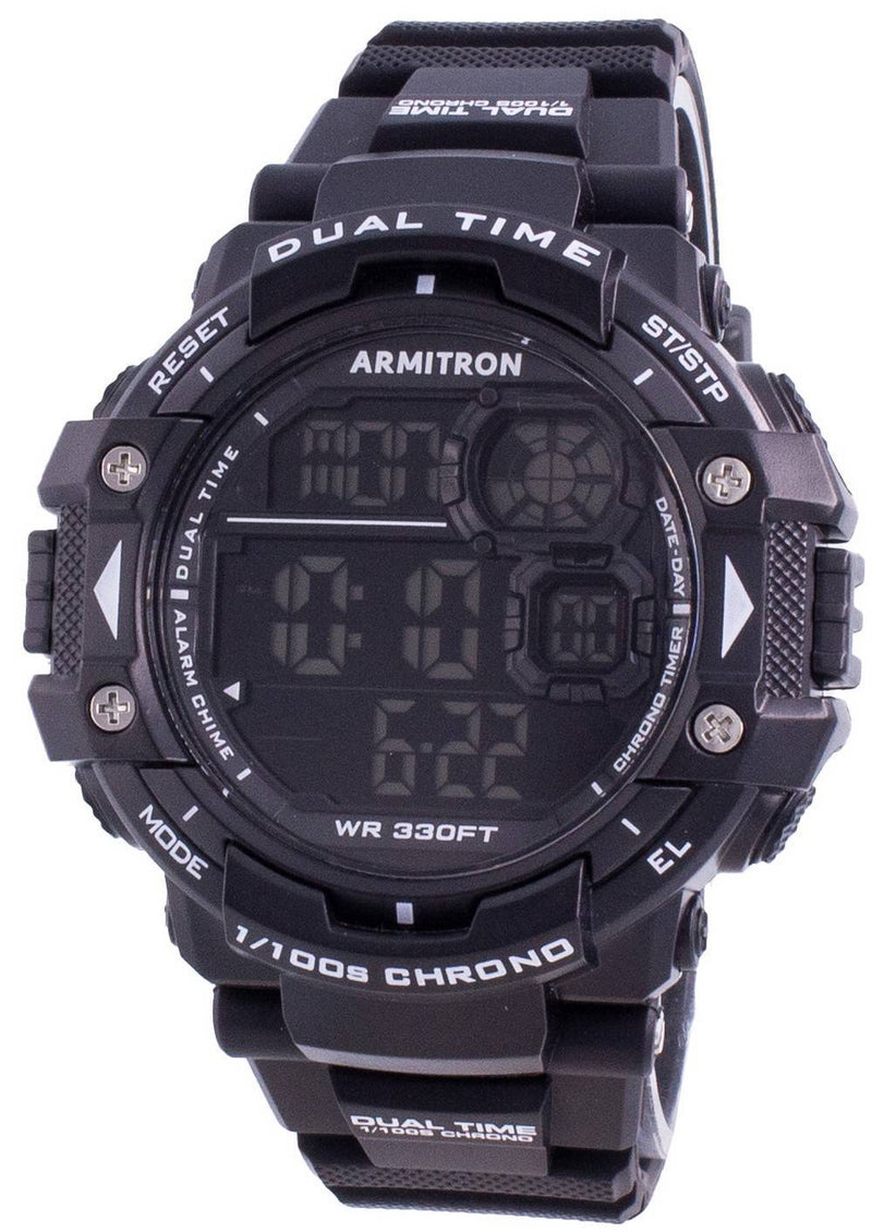 Armitron Sport 408309BLK Quartz Dual Time Men's Watch
