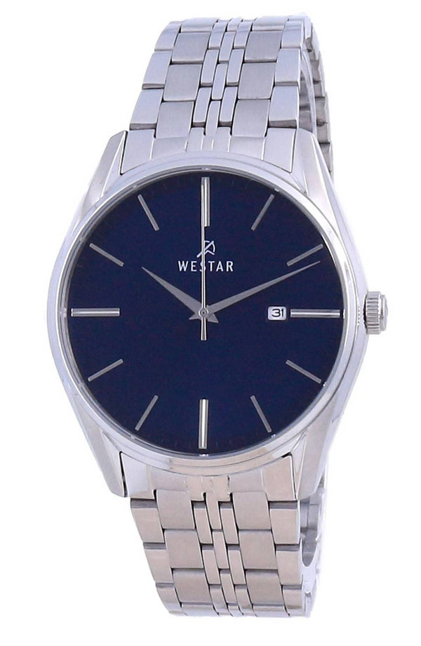 Westar Blue Dial Stainless Steel Quartz 50210 STN 104 Men's Watch