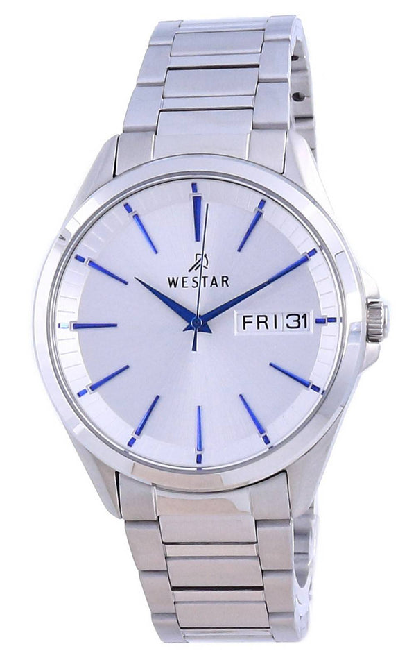 Westar Silver Dial Stainless Steel Quartz 50212 STN 407 Men's Watch