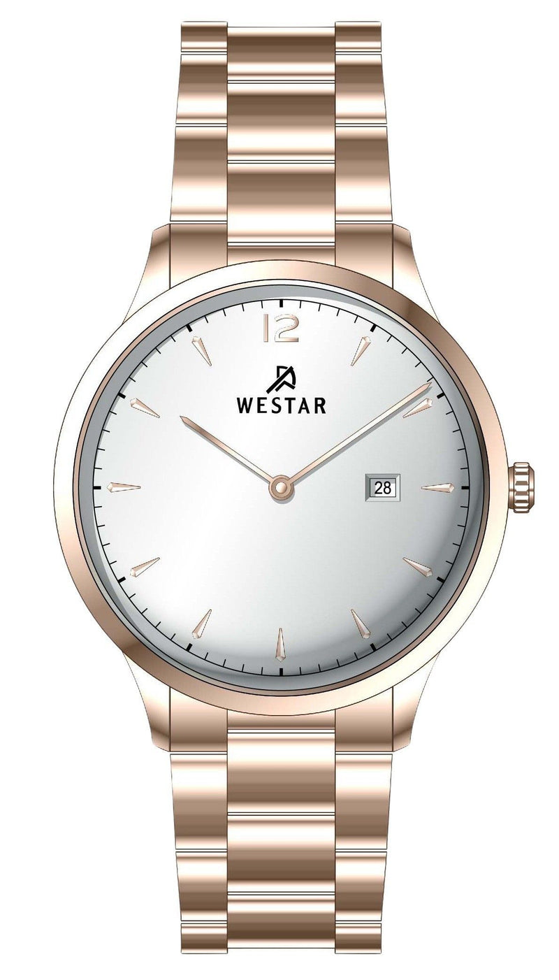 Westar Profile Stainless Steel Silver Dial Quartz 50218PPN607 Men's Watch