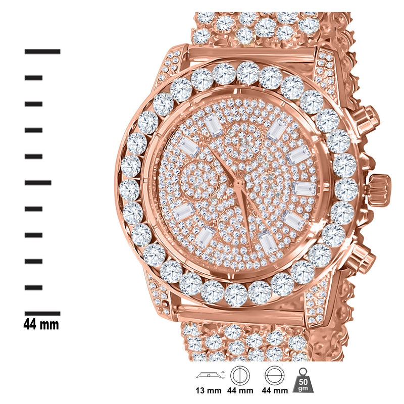 CZ WATCH BAND WITH FULLY ICED OUT DIAL-5110285