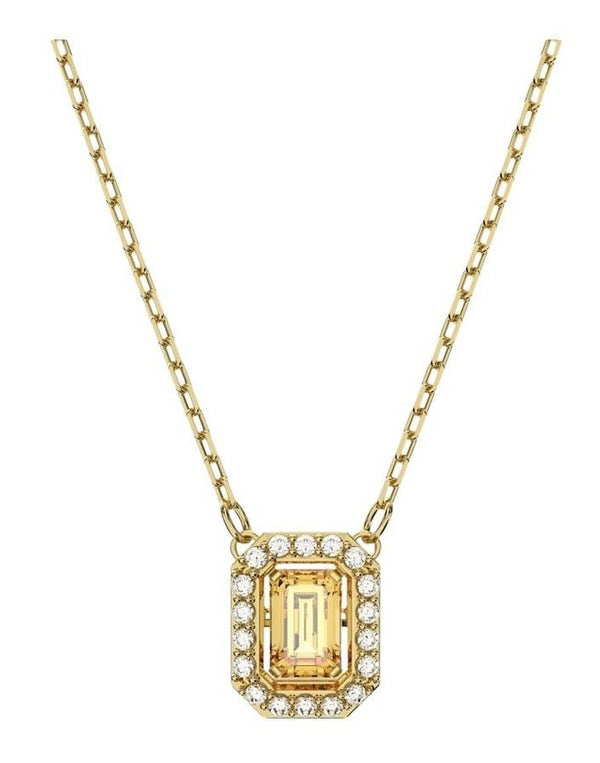 Swarovski Millenia Cubic Zirconia Stone Yellow Gold Plated Octagon Cut Necklace 5598421 For Women
