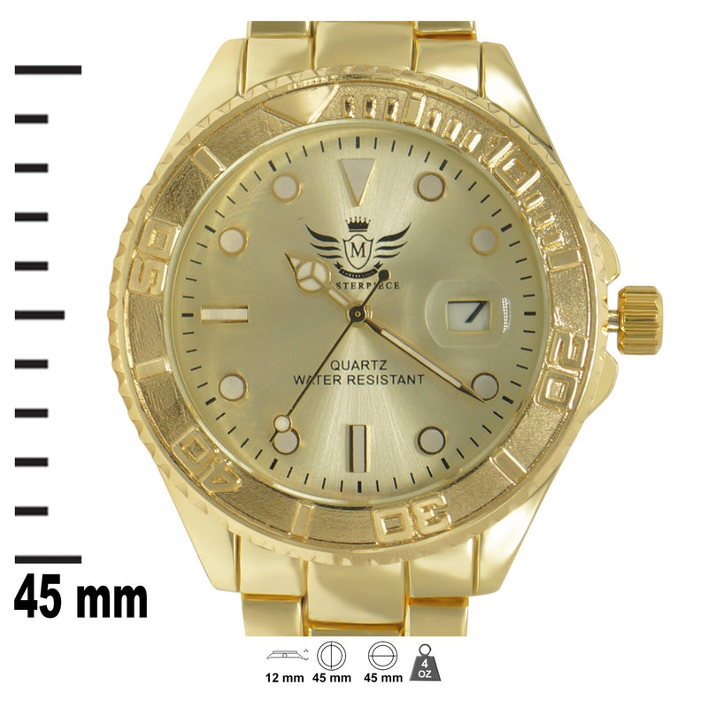 YACHT Masterpiece Mens Classic Gold Watch | 562172