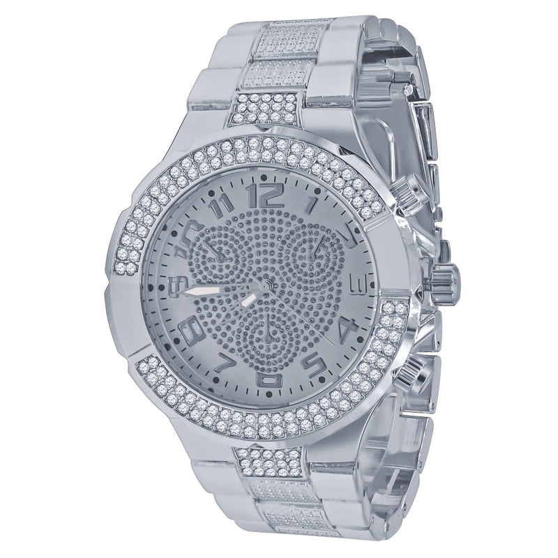 Bling Master Watch - Rippled Band