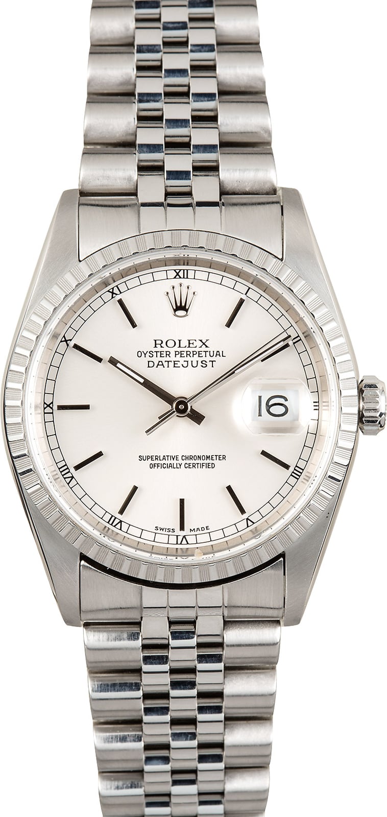Pre Owned Men'S Used Rolex Silver Dial Stainless Steel 16220