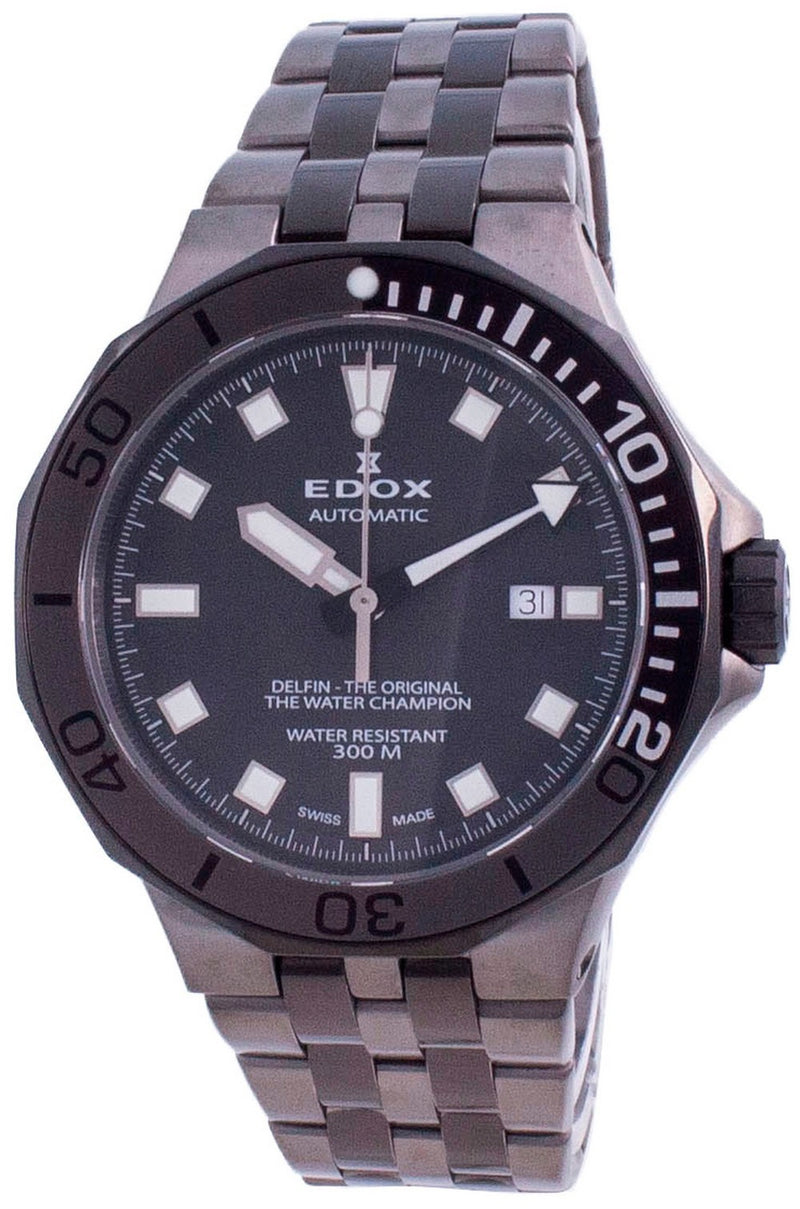 Edox Delfin The Original Automatic Diver's 80110357GNMGIN 80110 357GNM GIN 300M Men's Watch