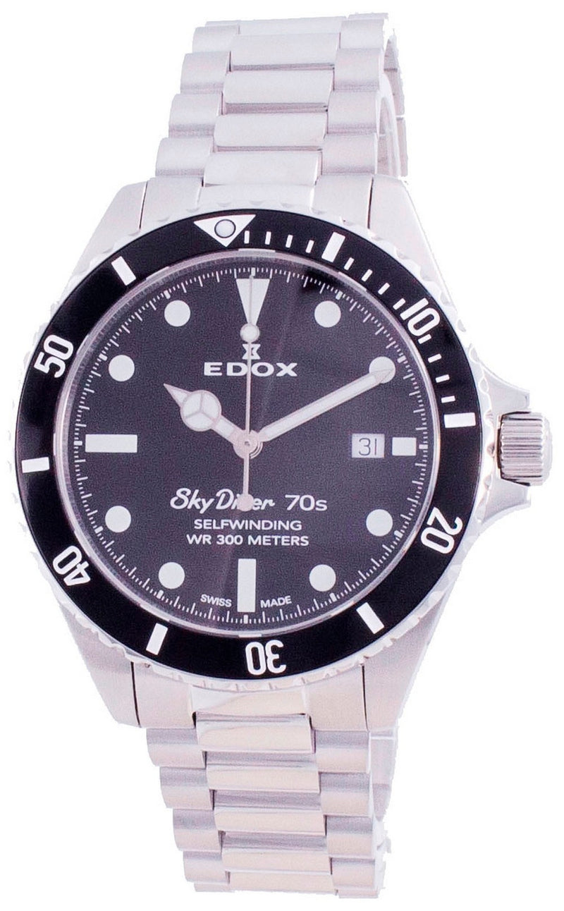 Edox Skydiver 70s Date Automatic Diver's 801123NMNI 80112 3NM NI 300M Men's Watch