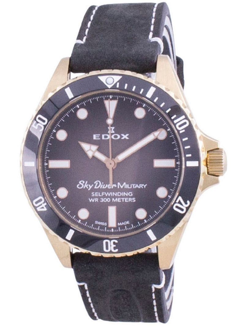 Edox Skydiver Military Limited Edition Automatic 80115BRZNNDR 80115 BRZN NDR 300M Men's Watch