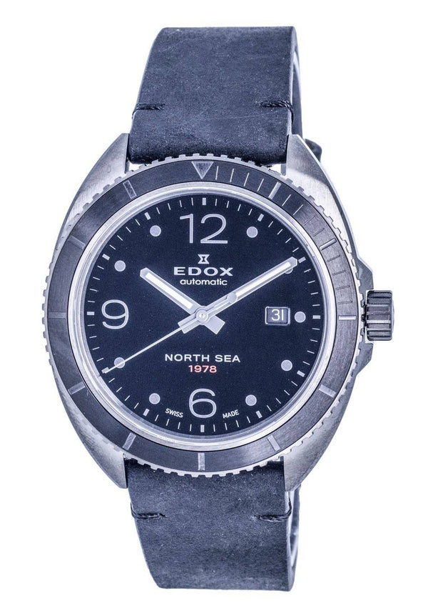 Edox North Sea Diver's Black Dial Automatic 80118357NGN1 80118 357NG N1 300M Men's Watch