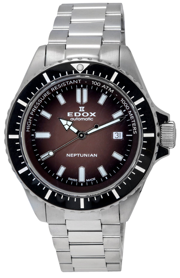 Edox Skydiver Neptunian Red Dial Automatic Diver's 801203NMBRD 1000M Men's Watch
