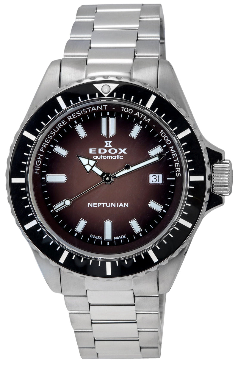 Edox Skydiver Neptunian Red Dial Automatic Diver's 801203NMBRD 1000M Men's Watch