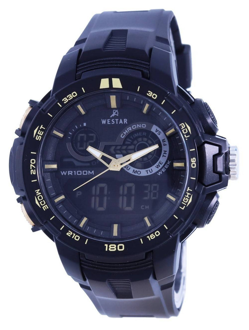 Westar Analog Digital Black Dial Quartz 85011 PTN 002 100M Men's Watch