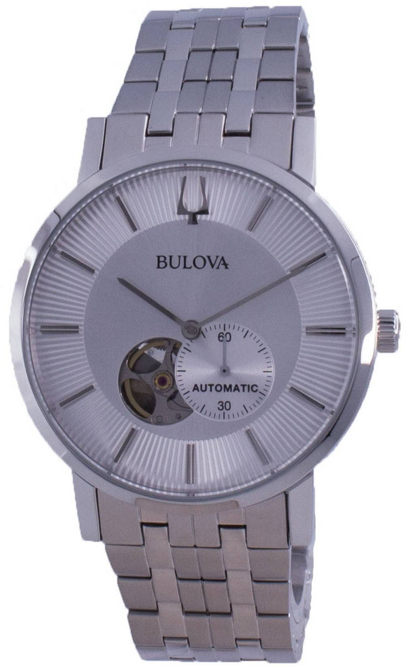 Bulova Clipper Open Heart Dial Automatic 96A238 Men's Watch