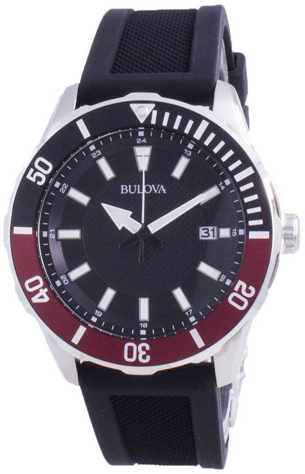 Bulova Quartz Black Dial 98B348 100M Men's Watch – Nubo Watches